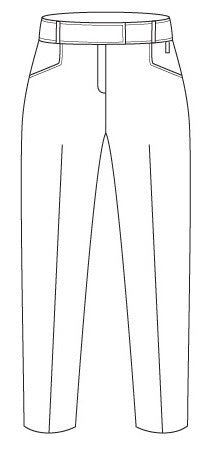 173-ME-PHE BLACK Ladies straight leg pant