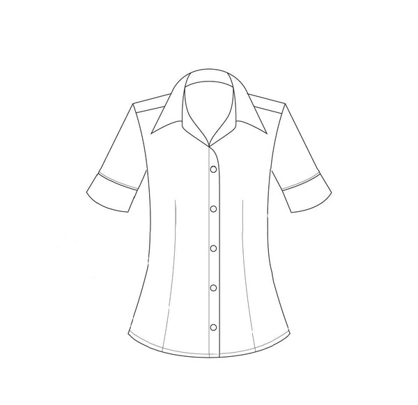 200-GI-PNM BLU Ladies fitted shirt