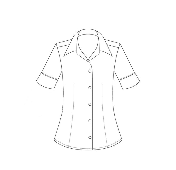 200-EE-PNU NAVY Ladies fitted shirt