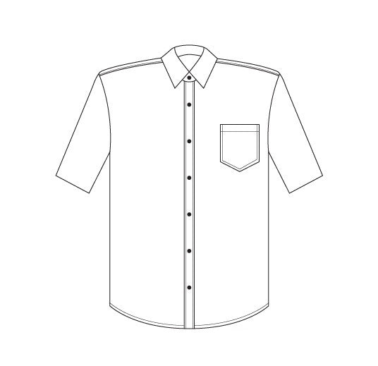 2010S-BK-PHE Men's short sleeve stripe shirt