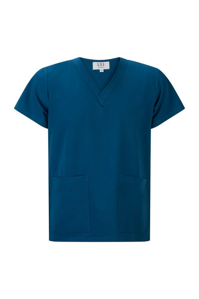 553-PS-PPH PEACOCK Unisex stretch clinical scrub top