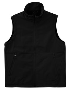 WIJK25-PHE BLACK Unisex soft shell vest