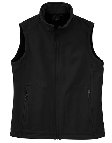WIJK26-PHE BLACK Ladies soft shell vest