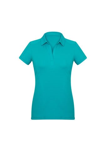 FBP706LS-PSW Teal Ladies polo