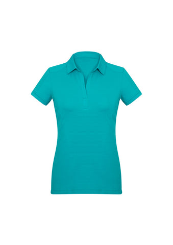 FBP706LS-PPSY Teal Ladies polo