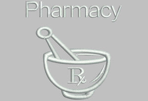 EMB1 Pharmacy symbol embroidery