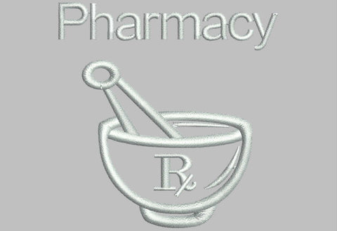 EMB1 Pharmacy symbol embroidery