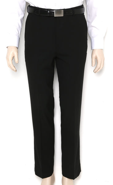 1022-ME-PHE BLACK Men's flat front pant