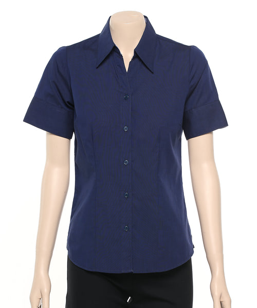200-EE-PNM NAVY Ladies fitted shirt