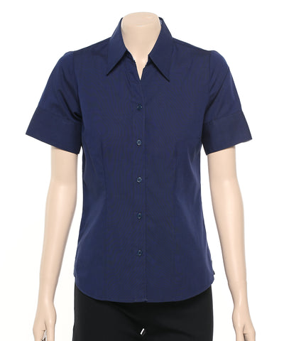 200-EE-PMI NAVY Ladies fitted shirt
