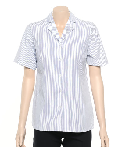 2166-BK-PNM BLU Ladies easy fit shirt