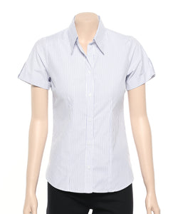299S-BK-PNM BLU Ladies cuff shirt