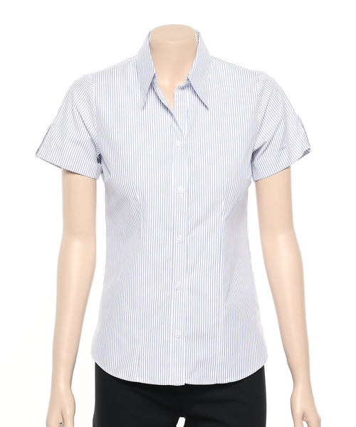 299S-BK-PHE BLUE Ladies cuff shirt